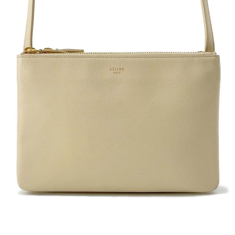 Celine Trio Leather Shoulder Bag Pouch